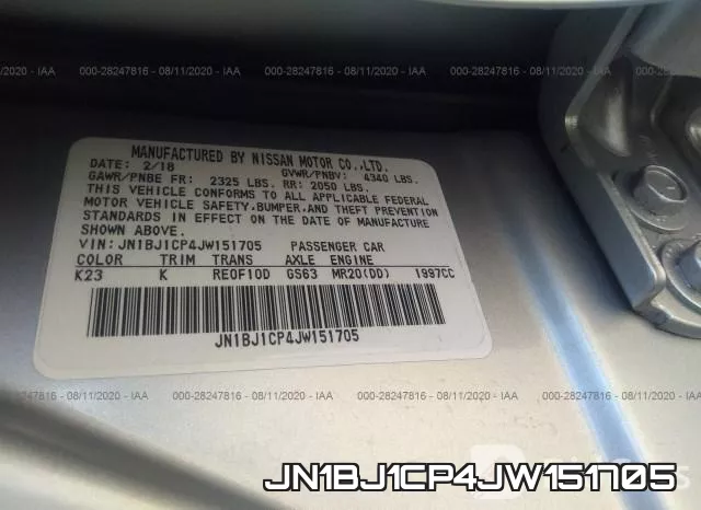 JN1BJ1CP4JW151705 фото 10