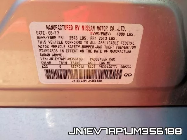 JN1EV7AP1JM356188 фото 2