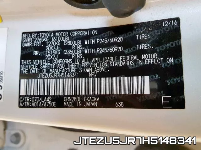 JTEZU5JR7H5148341 фото 2