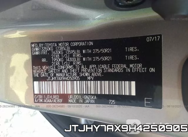 JTJHY7AX9H4250905 фото 10