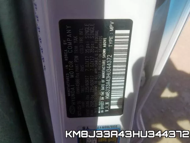 KM8J33A43HU344372 фото 2