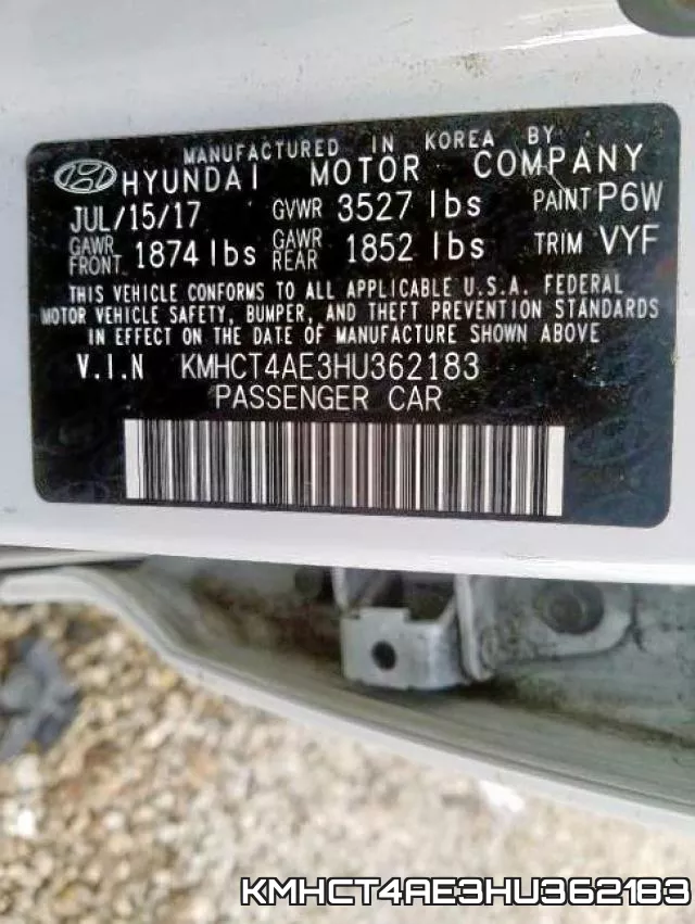 KMHCT4AE3HU362183 фото 2