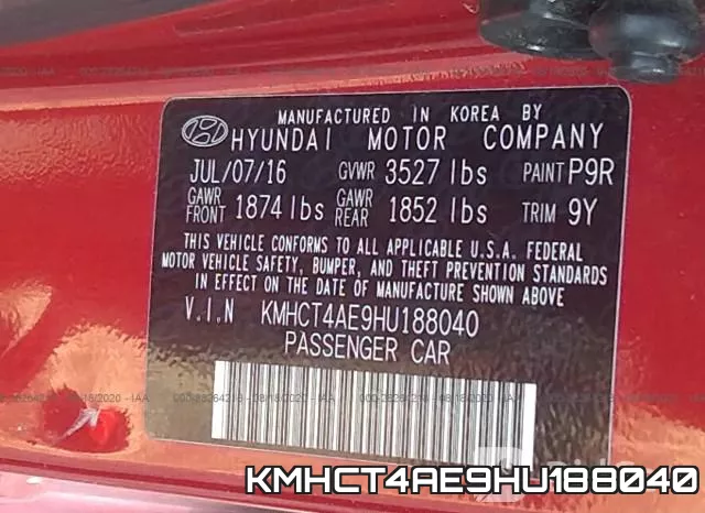 KMHCT4AE9HU188040 фото 10