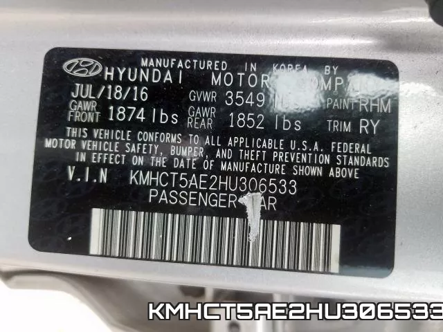 KMHCT5AE2HU306533 фото 2