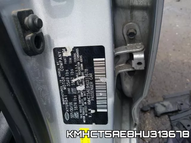 KMHCT5AE8HU313678 фото 2