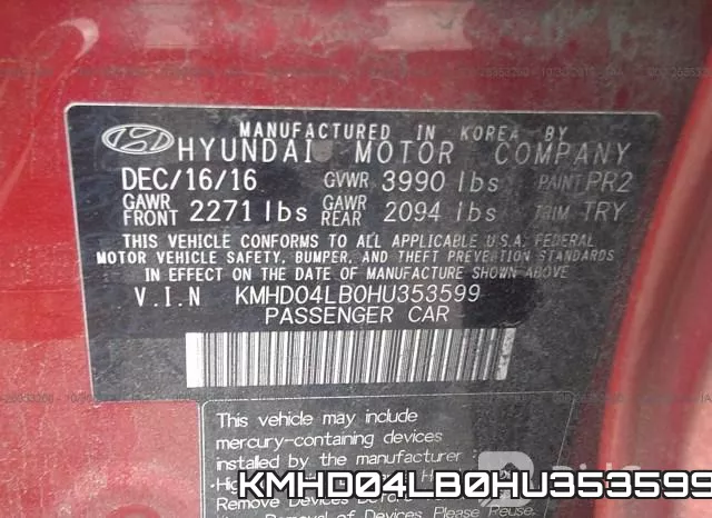 KMHD04LB0HU353599 фото 10