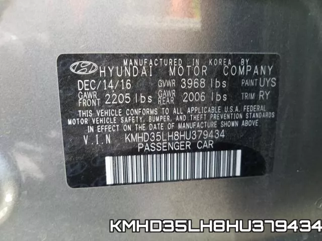 KMHD35LH8HU379434 фото 2