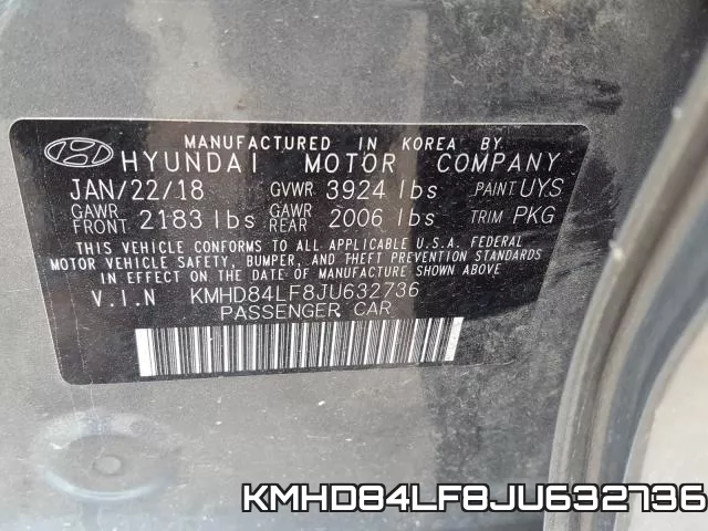 KMHD84LF8JU632736 фото 2
