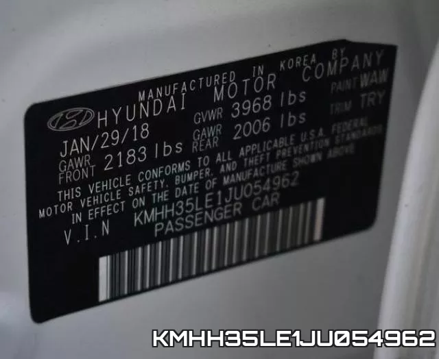 KMHH35LE1JU054962 фото 2