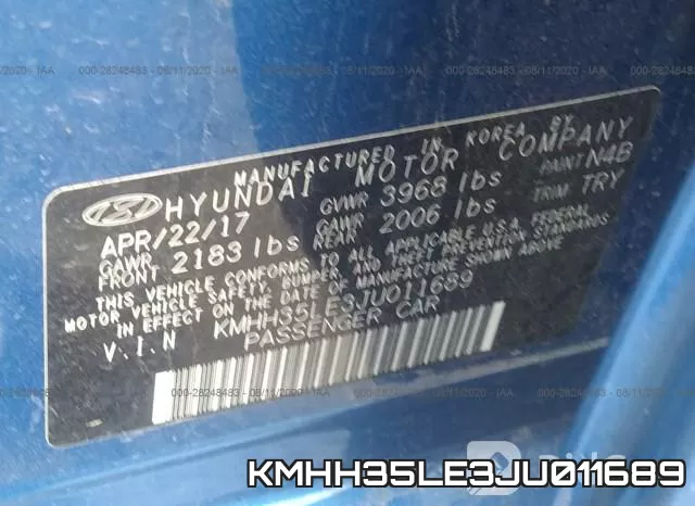 KMHH35LE3JU011689 фото 10