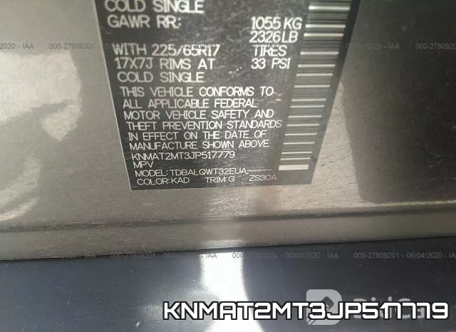 KNMAT2MT3JP517779 фото 10