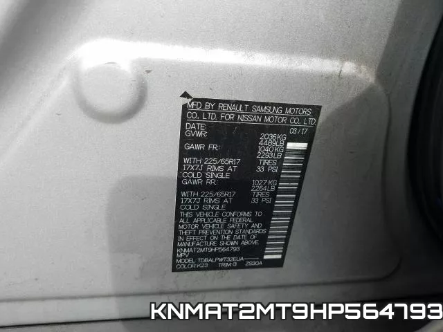 KNMAT2MT9HP564793 фото 2