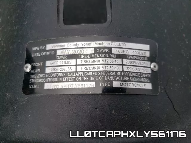 LL0TCAPHXLY561176 фото 2