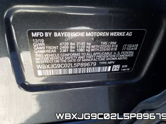 WBXJG9C02L5P89679 фото 2