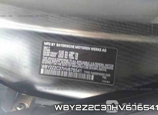 WBY2Z2C37HV676541 фото 10
