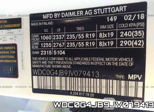 WDC0G4JB9JV079413 фото 10