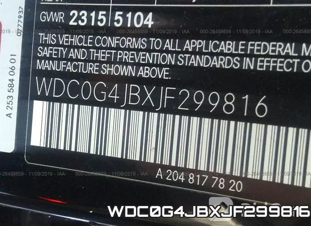 WDC0G4JBXJF299816 фото 10