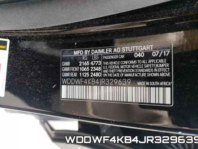 WDDWF4KB4JR329639 фото 2