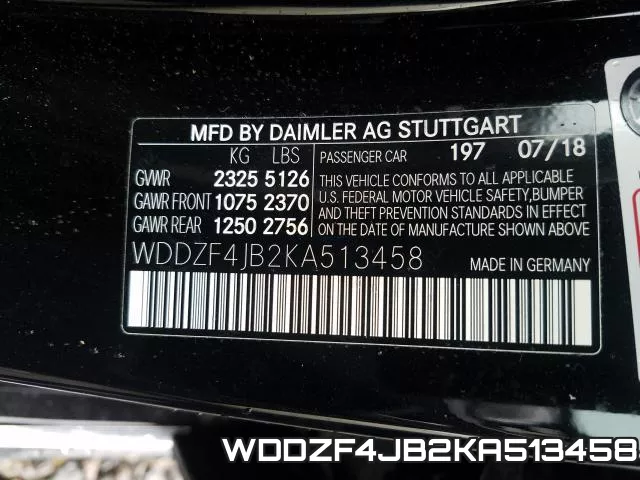 WDDZF4JB2KA513458 фото 2