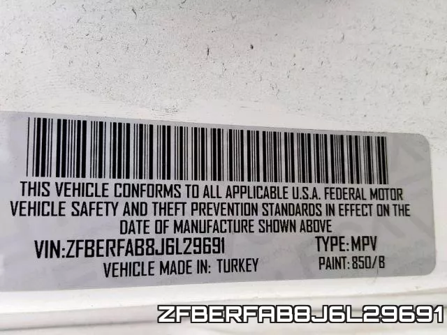 ZFBERFAB8J6L29691 фото 2