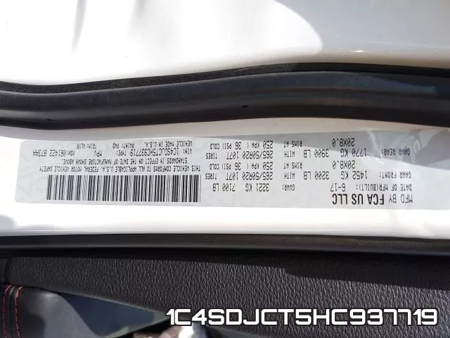 1C4SDJCT5HC937719 фото 2
