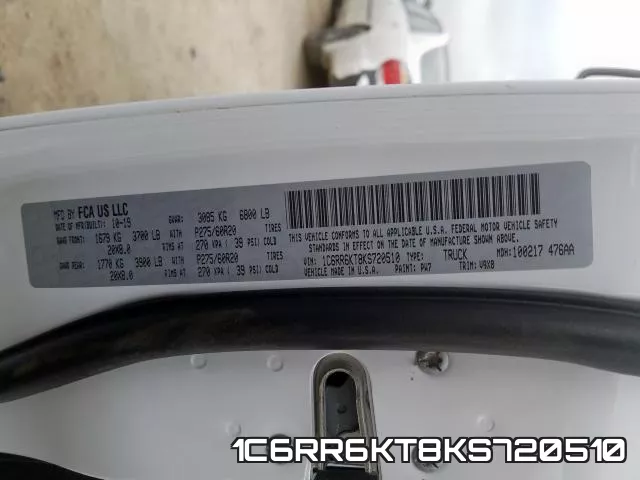 1C6RR6KT8KS720510 фото 2
