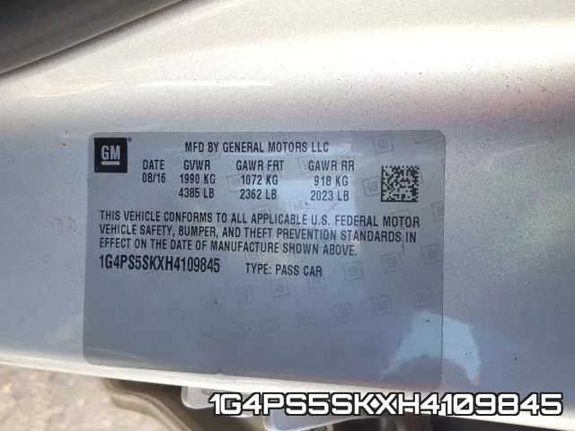 1G4PS5SKXH4109845 фото 2