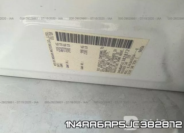 1N4AA6AP5JC382872 фото 10