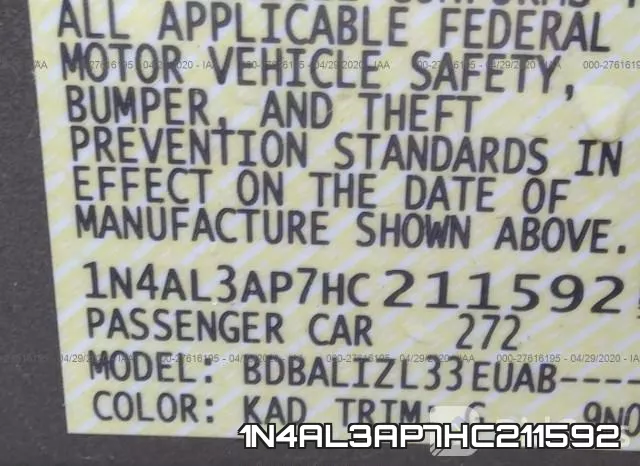 1N4AL3AP7HC211592 фото 10
