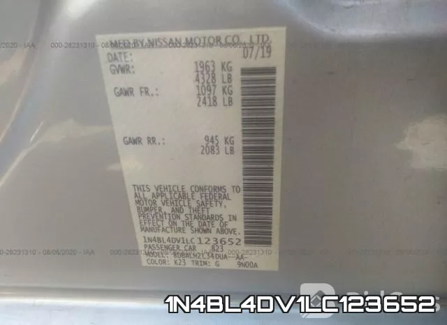 1N4BL4DV1LC123652 фото 10