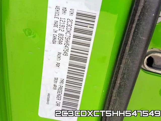 2C3CDXCT5HH547549 фото 2
