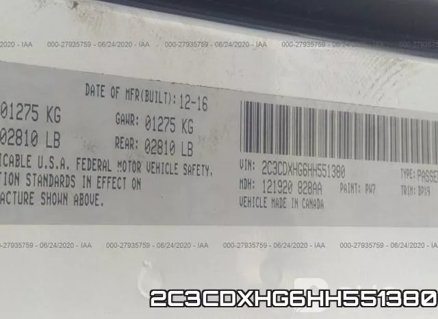 2C3CDXHG6HH551380 фото 10