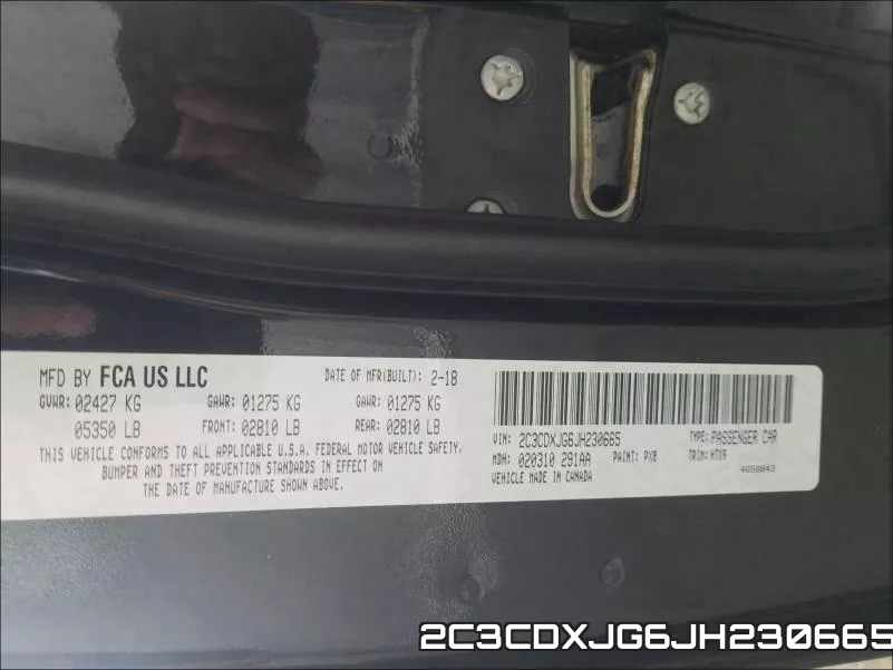 2C3CDXJG6JH230665 фото 2