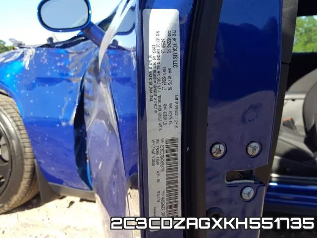 2C3CDZAGXKH551735 фото 2