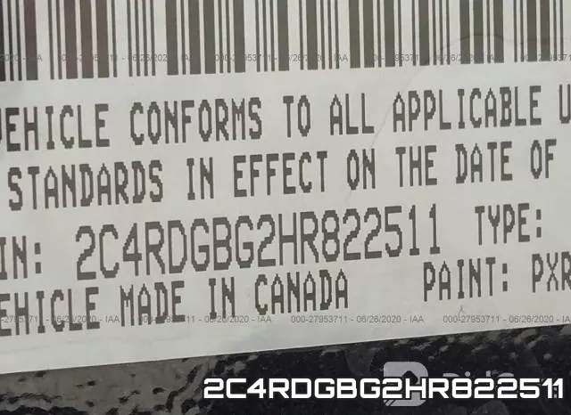 2C4RDGBG2HR822511 фото 10