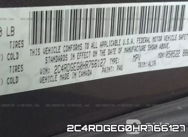 2C4RDGEG0HR766127 фото 10