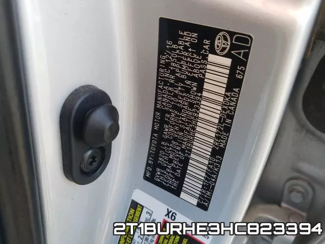 2T1BURHE3HC823394 фото 2