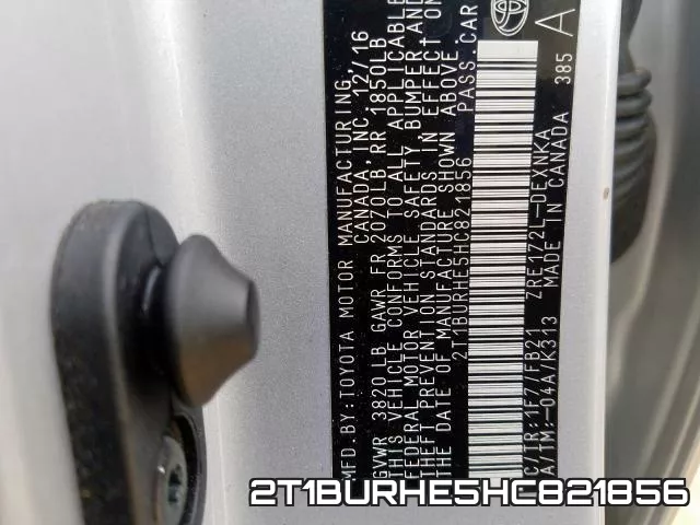 2T1BURHE5HC821856 фото 2