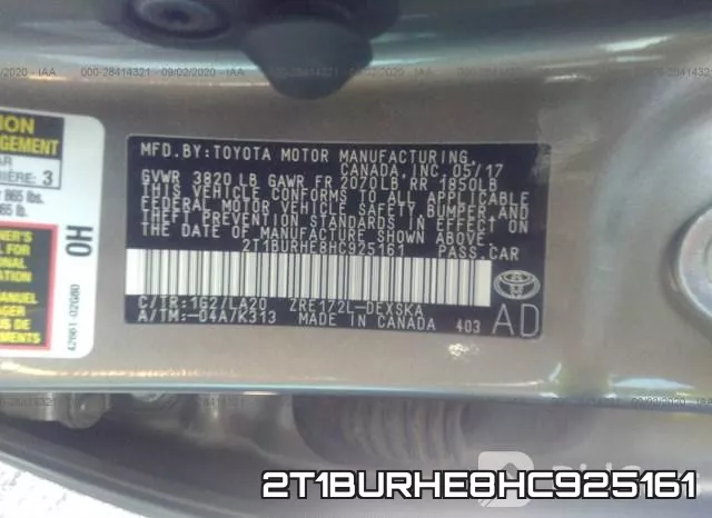 2T1BURHE8HC925161 фото 10