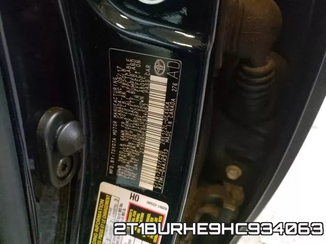 2T1BURHE9HC934063 фото 2