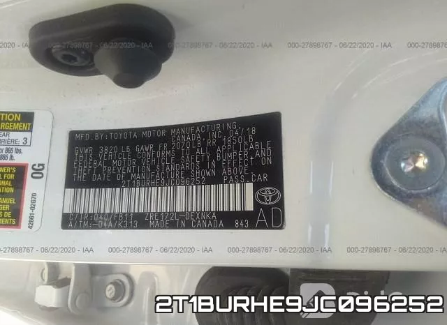 2T1BURHE9JC096252 фото 10