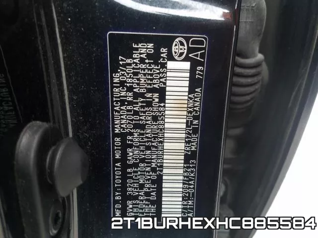 2T1BURHEXHC885584 фото 2