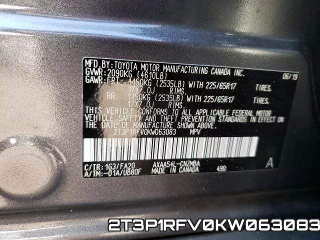 2T3P1RFV0KW063083 фото 2