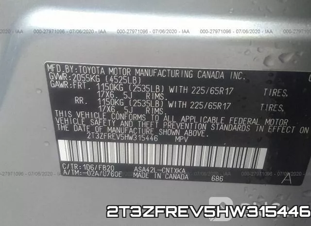 2T3ZFREV5HW315446 фото 10