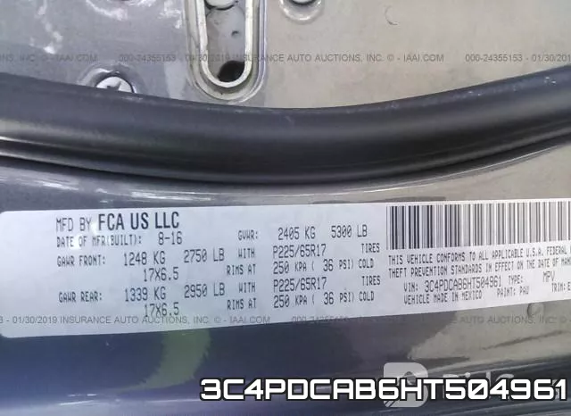 3C4PDCAB6HT504961 фото 10