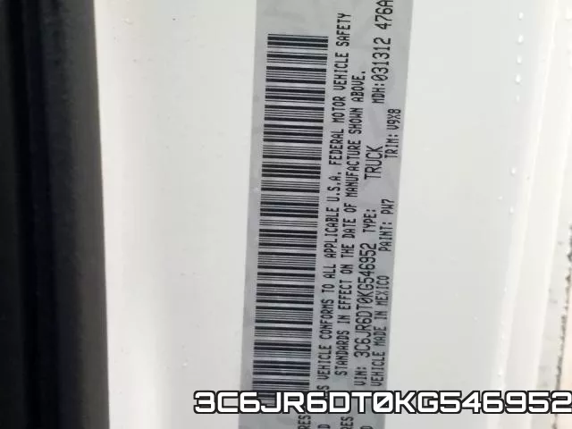 3C6JR6DT0KG546952 фото 2