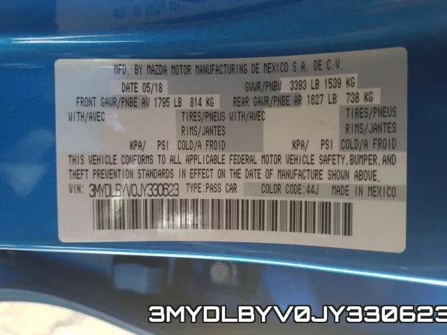 3MYDLBYV0JY330623 фото 2