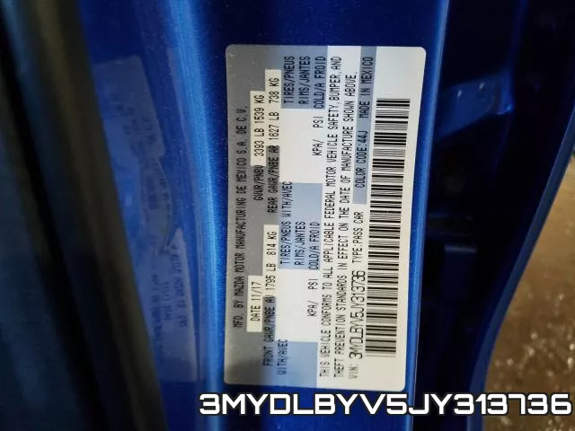 3MYDLBYV5JY313736 фото 2