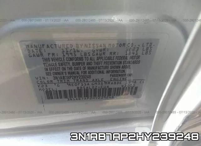 3N1AB7AP2HY239248 фото 10
