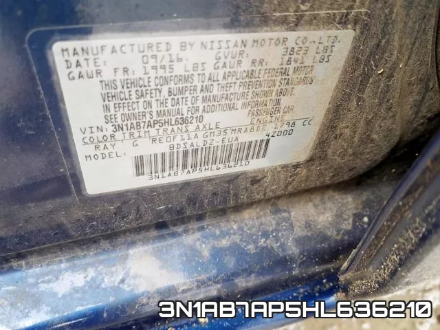 3N1AB7AP5HL636210 фото 2